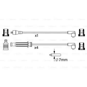 Kit de câbles d'allumage BOSCH OEM GHT270