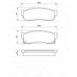 Jeu de 4 plaquettes de frein avant BOSCH [0 986 424 160]