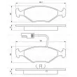 BOSCH 0 986 424 178 - Jeu de 4 plaquettes de frein avant