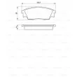 Jeu de 4 plaquettes de frein avant BOSCH [0 986 424 216]