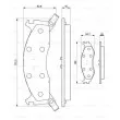BOSCH 0 986 424 276 - Jeu de 4 plaquettes de frein avant