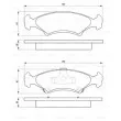 BOSCH 0 986 424 348 - Jeu de 4 plaquettes de frein avant