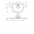 Jeu de 4 plaquettes de frein avant BOSCH [0 986 424 653]