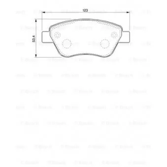 Jeu de 4 plaquettes de frein avant BOSCH OEM 77362548