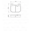 BOSCH 0 986 465 881 - Jeu de 4 plaquettes de frein avant