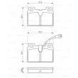 Jeu de 4 plaquettes de frein avant BOSCH [0 986 468 451]