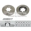 Jeu de 2 disques de frein avant NIPPARTS [J3300317]