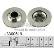 Jeu de 2 disques de frein avant NIPPARTS [J3300519]