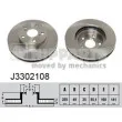 NIPPARTS J3302108 - Jeu de 2 disques de frein avant