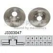 NIPPARTS J3303047 - Jeu de 2 disques de frein avant