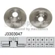 Jeu de 2 disques de frein avant NIPPARTS [J3303047]