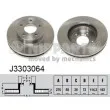 Jeu de 2 disques de frein avant NIPPARTS [J3303064]