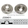 NIPPARTS J3304011 - Jeu de 2 disques de frein avant