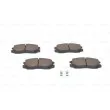 BOSCH 0 986 494 397 - Jeu de 4 plaquettes de frein avant