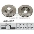 NIPPARTS J3304042 - Jeu de 2 disques de frein avant
