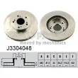 NIPPARTS J3304048 - Jeu de 2 disques de frein avant