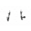 BOSCH 0 986 494 525 - Jeu de 4 plaquettes de frein avant