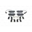 BOSCH 0 986 494 529 - Jeu de 4 plaquettes de frein arrière
