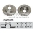 NIPPARTS J3306009 - Jeu de 2 disques de frein avant