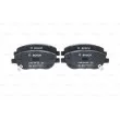 BOSCH 0 986 494 682 - Jeu de 4 plaquettes de frein avant