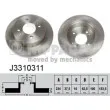NIPPARTS J3310311 - Jeu de 2 disques de frein arrière