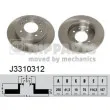 NIPPARTS J3310312 - Jeu de 2 disques de frein arrière