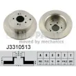 NIPPARTS J3310513 - Jeu de 2 disques de frein arrière