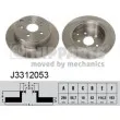 NIPPARTS J3312053 - Jeu de 2 disques de frein arrière