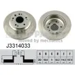NIPPARTS J3314033 - Jeu de 2 disques de frein arrière