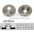 NIPPARTS J3315014 - Jeu de 2 disques de frein arrière