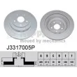 NIPPARTS J3317005P - Jeu de 2 disques de frein arrière