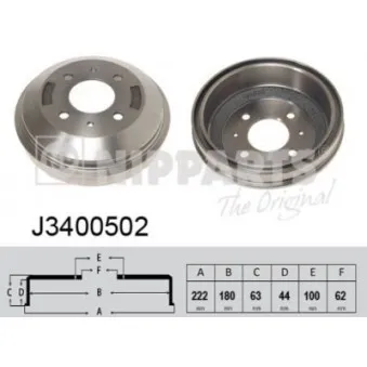 Tambour de frein NIPPARTS OEM 5841125201