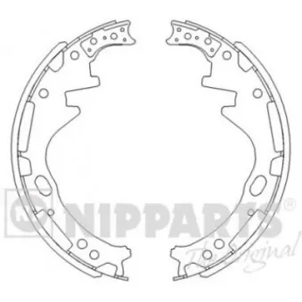 Jeu de mâchoires de frein NIPPARTS OEM 4406003N26