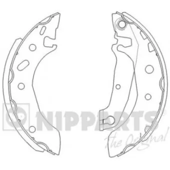 Jeu de mâchoires de frein NIPPARTS OEM 1E002638Z