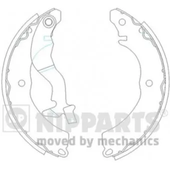 NIPPARTS J3505038 - Jeu de mâchoires de frein