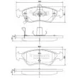 NIPPARTS J3600303 - Jeu de 4 plaquettes de frein avant