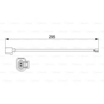 Contact d'avertissement, usure des plaquettes de frein BOSCH OEM 7P0907637A