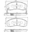 NIPPARTS J3600328 - Jeu de 4 plaquettes de frein avant
