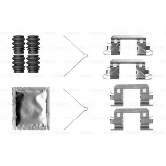 BOSCH 1 987 474 745 - Kit d'accessoires, plaquette de frein à disque