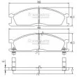 NIPPARTS J3601037 - Jeu de 4 plaquettes de frein avant