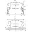 NIPPARTS J3601049 - Jeu de 4 plaquettes de frein avant