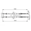 BOSCH 1 987 477 345 - Tirette à câble, frein de stationnement