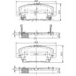 NIPPARTS J3604065 - Jeu de 4 plaquettes de frein avant