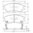 NIPPARTS J3607006 - Jeu de 4 plaquettes de frein avant
