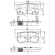 NIPPARTS J3610401 - Jeu de 4 plaquettes de frein arrière