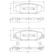 NIPPARTS J3612016 - Jeu de 4 plaquettes de frein arrière
