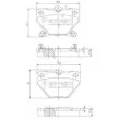 NIPPARTS J3612018 - Jeu de 4 plaquettes de frein arrière