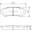 NIPPARTS J3612022 - Jeu de 4 plaquettes de frein arrière