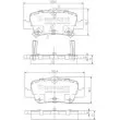 NIPPARTS J3612033 - Jeu de 4 plaquettes de frein arrière