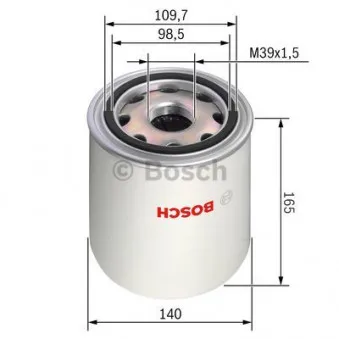 Cartouche de dessicateur, système d'air comprimé BOSCH F 026 404 012 pour DAF XF 95 41,400 - 400cv